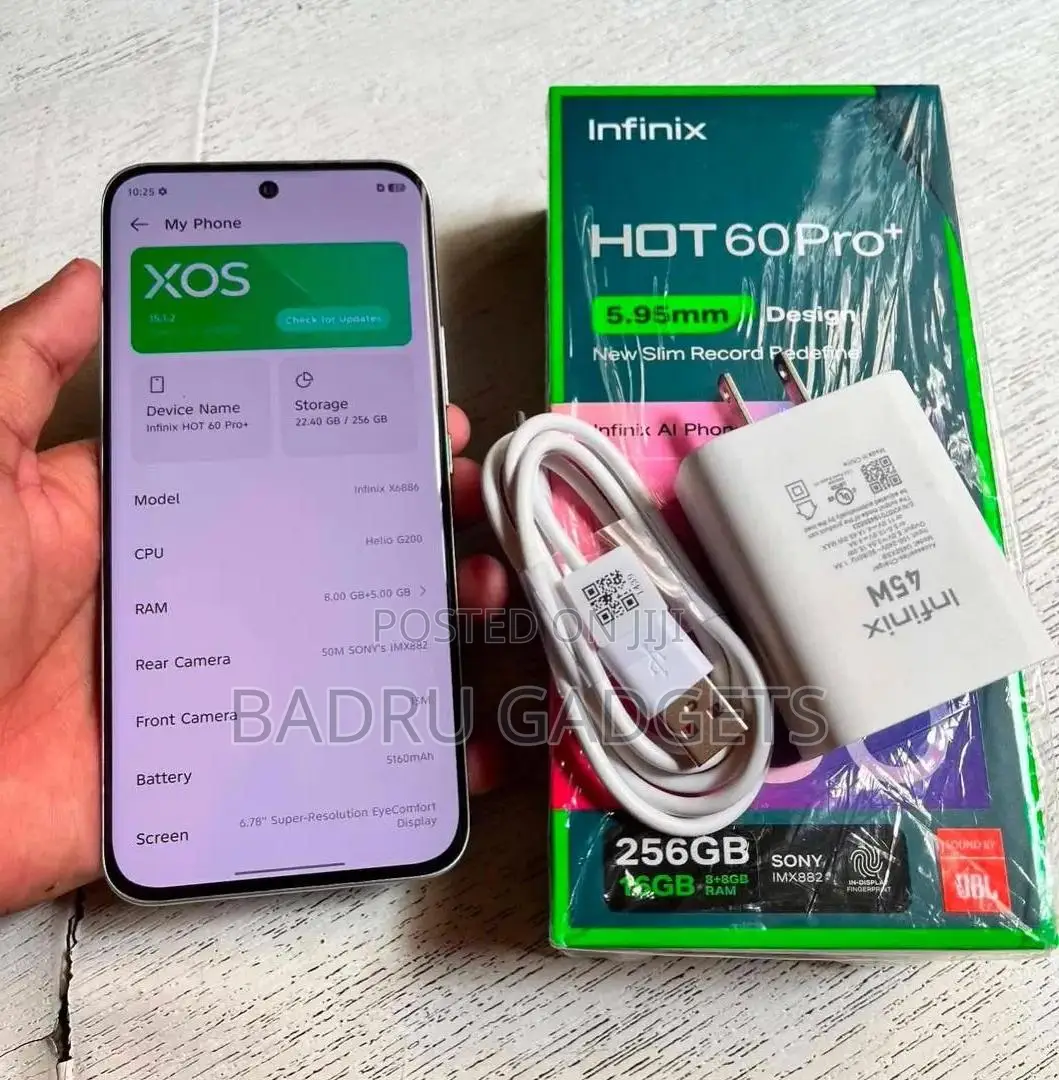 New Infinix Hot 60 Pro+ 128 GB Gray