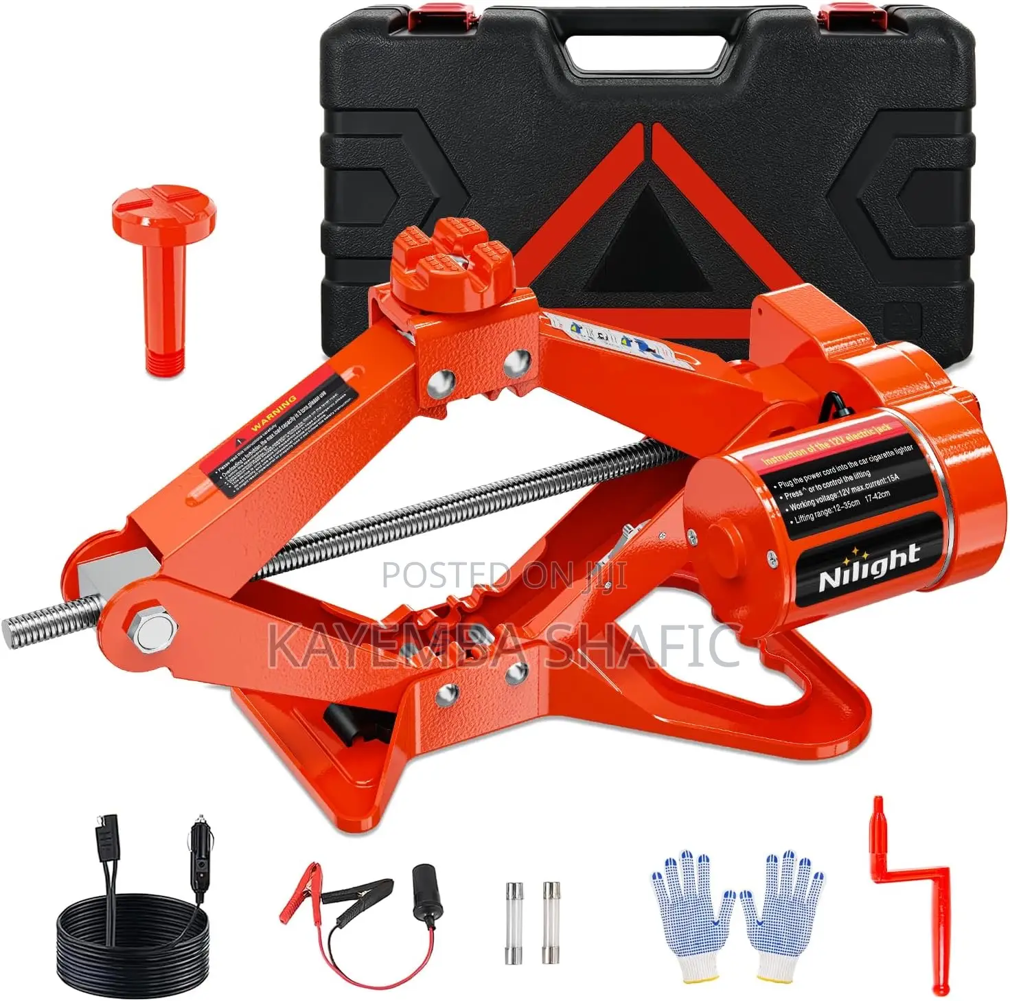 Vevor 3-Ton 12v Electric Car Jack Impact Wrench Kit