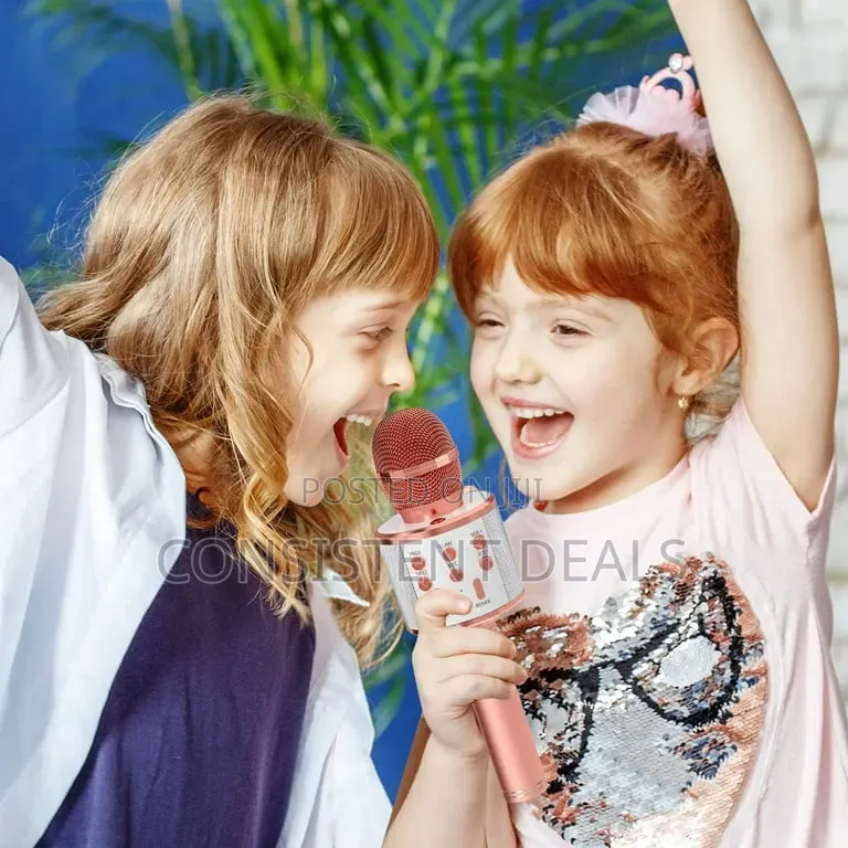 Kids Microphone for Singing, Wireless Bluetooth Karaoke Microphone