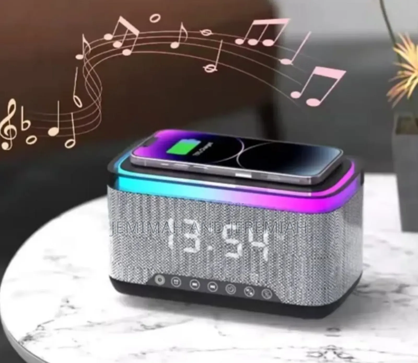 3 in 1 Smart Clock,Speaker and Acharger