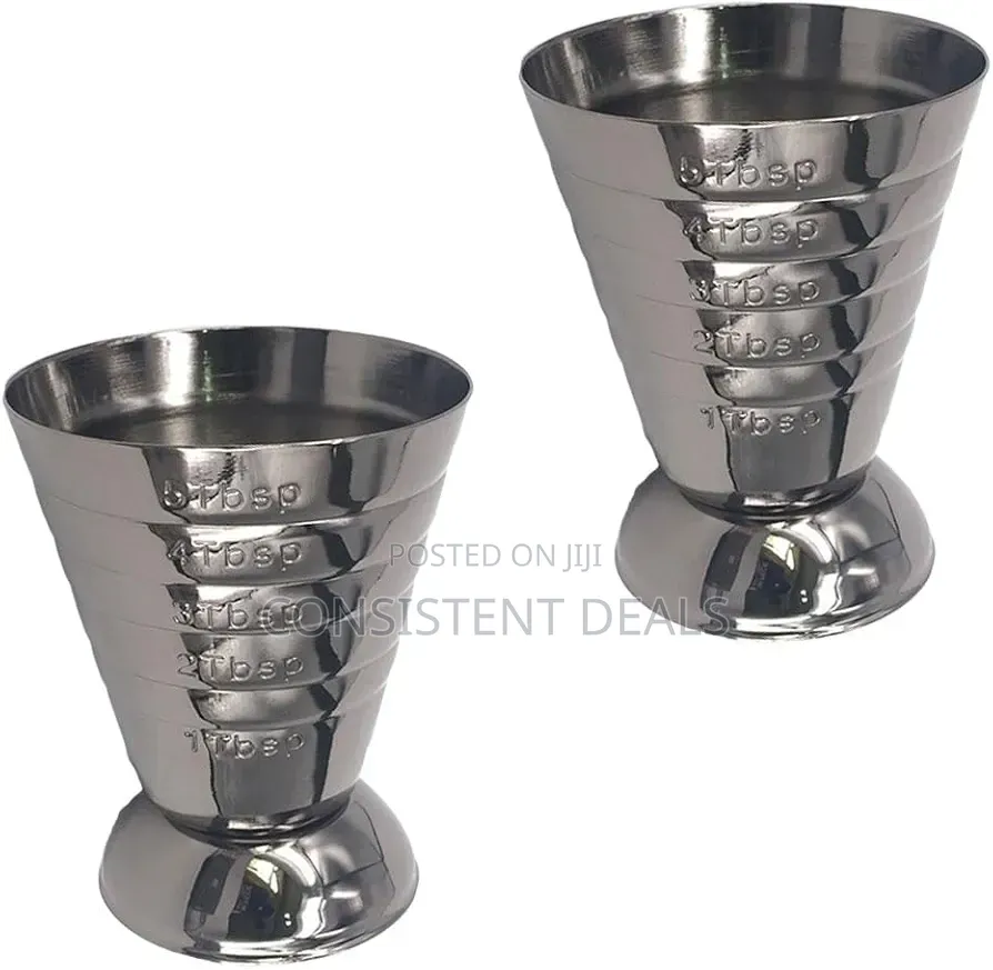 2pcs Cocktail Jigger, 75ml Bar Cocktail Measure Cup