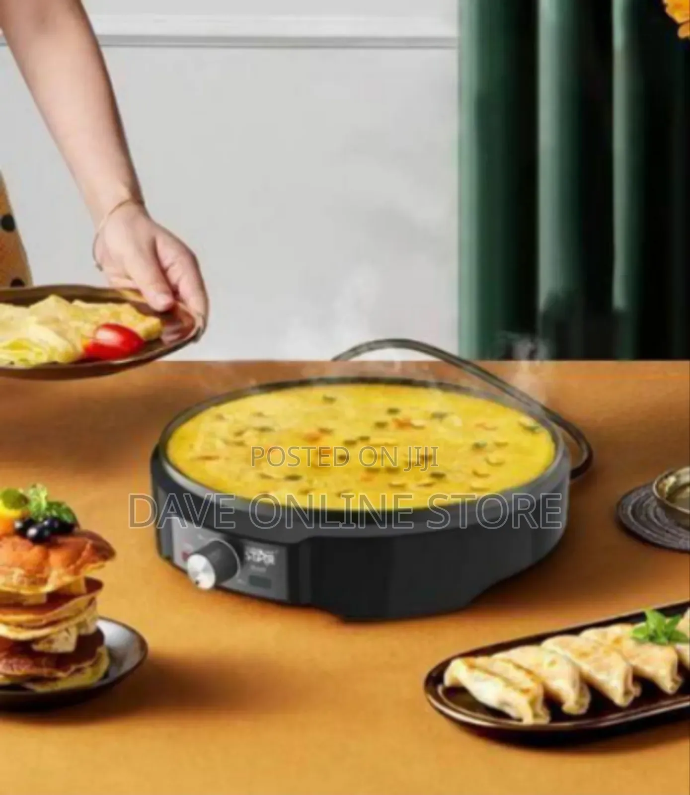 Winningstar Versatile Electric Crepe Maker and Non-Stick Griddle