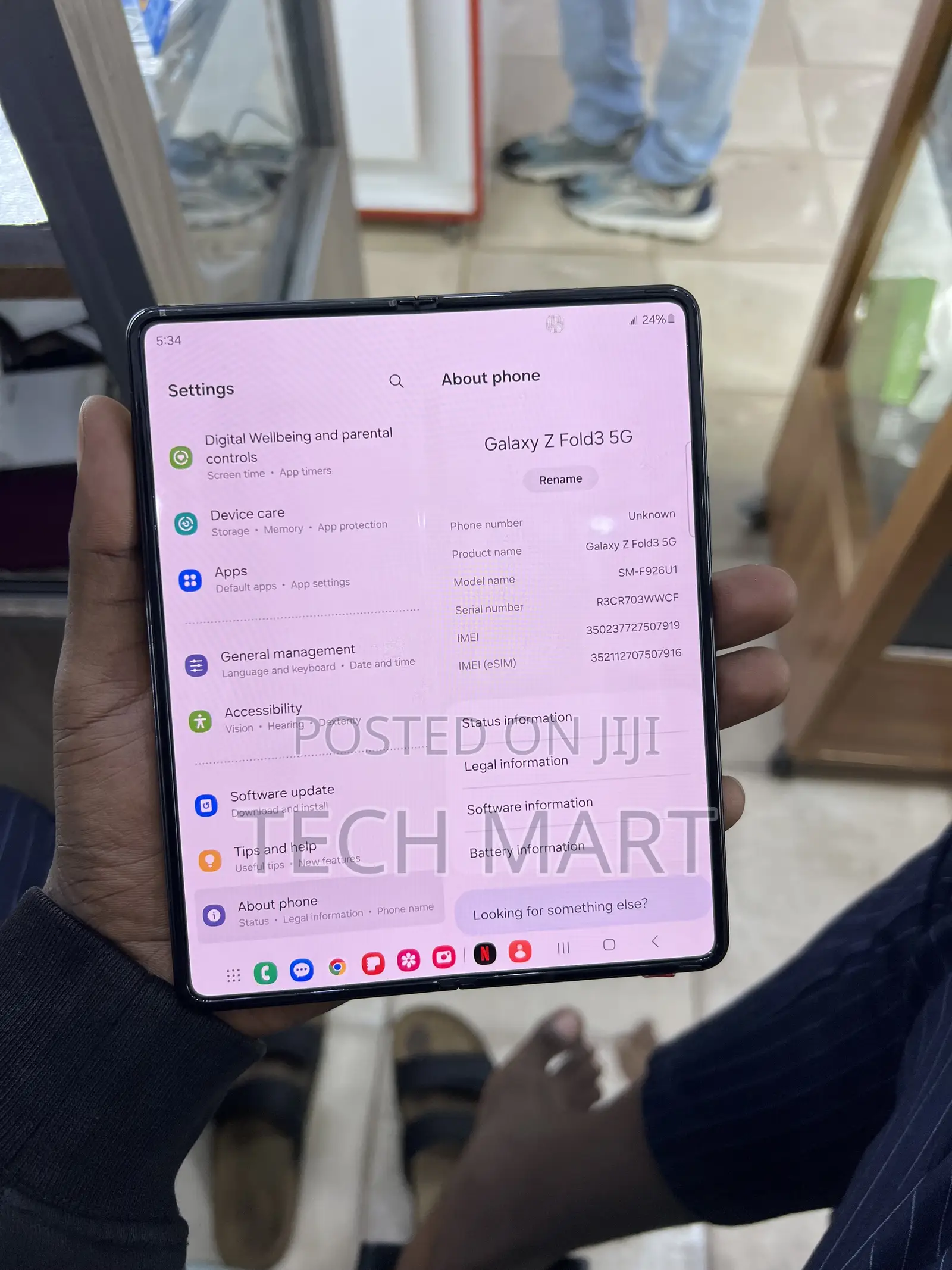 Samsung Galaxy Z Fold 3 256 GB Black