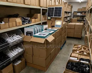 300w Solar Flood Light With 2 Panels Outdoor Security Light Kampala