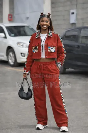 Ladies African Print Two-Piece