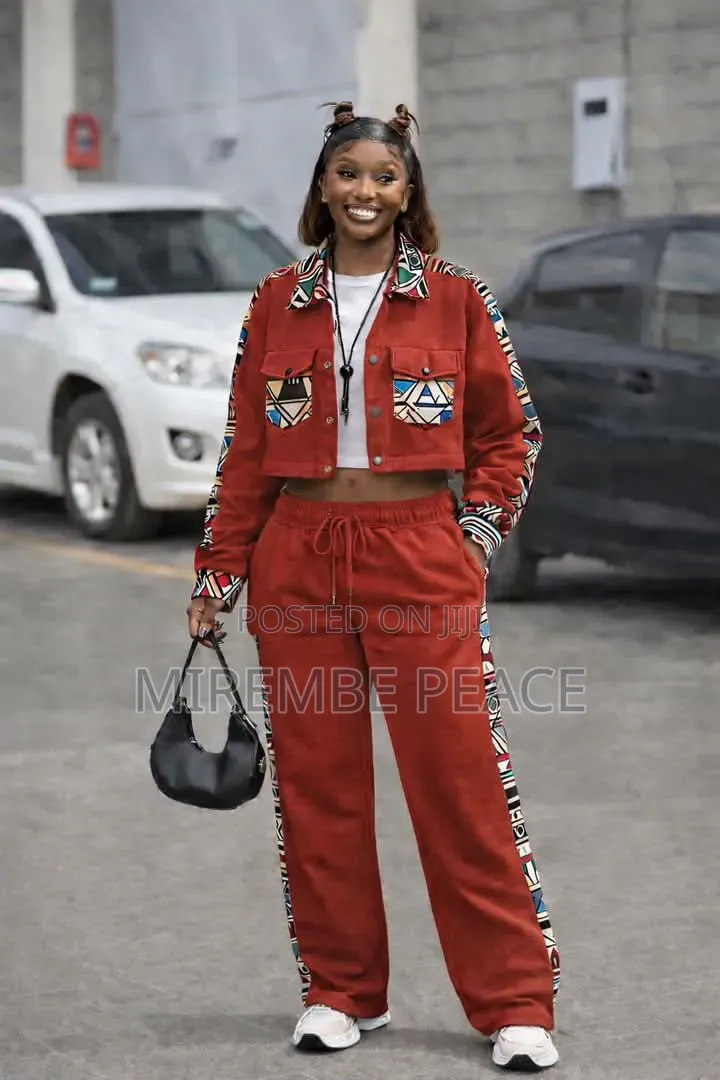 Ladies African Print Two-Piece