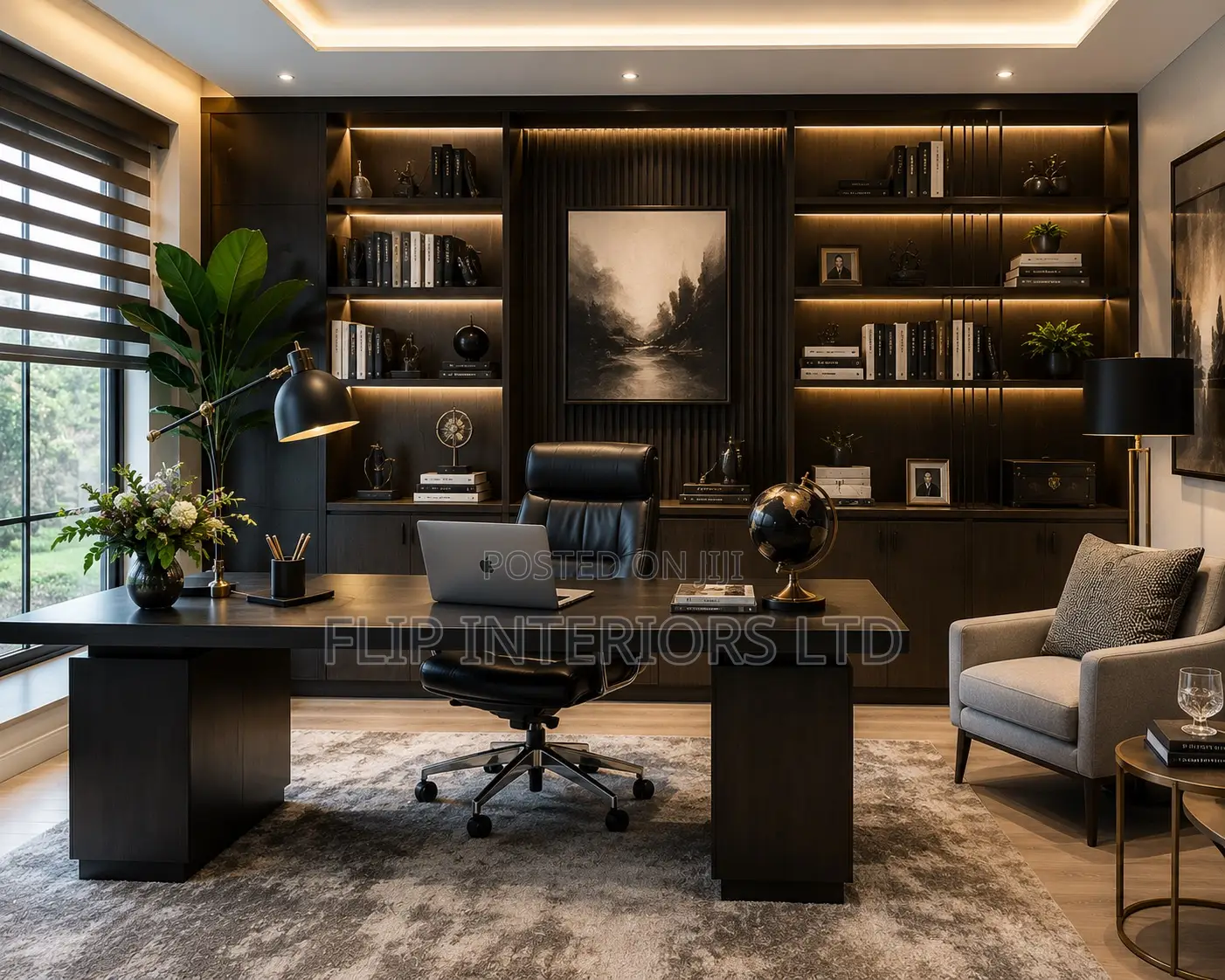 Contemporary Residential Office Interior Finishing Solutions