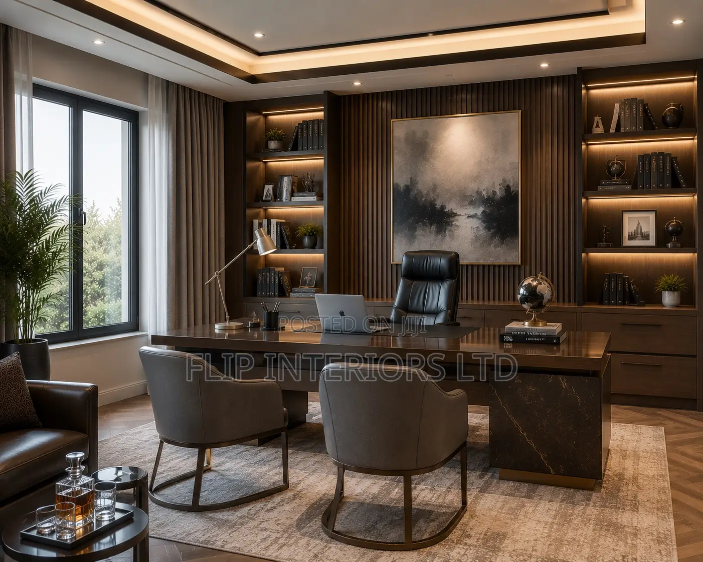 Luxury Home Office Furniture Space Planning Solutions