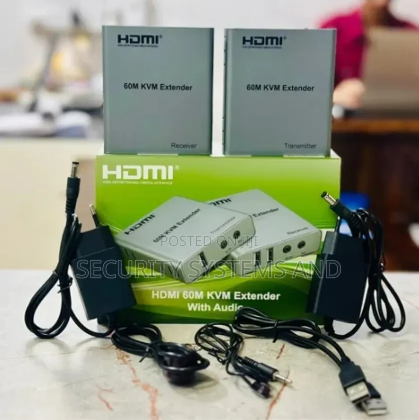 60m Usb KVM Hdmi Extender, With 1080p R/L Audio by Cat5e Cat6 Rj45