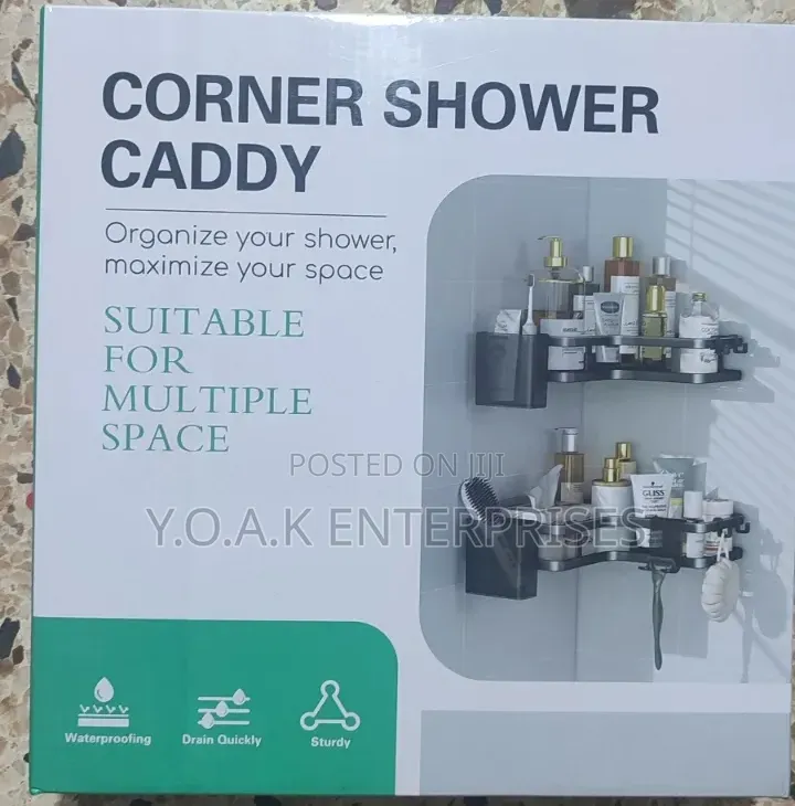 Metallic Corner Shelf Multi Purpose