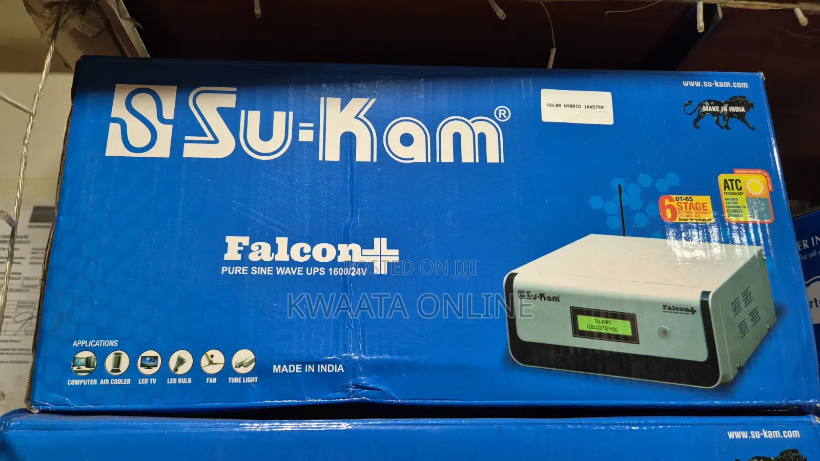Su-Kam 1600va 24v Falcon+ Pure Sine Wave Ups Inverter; Digital Display