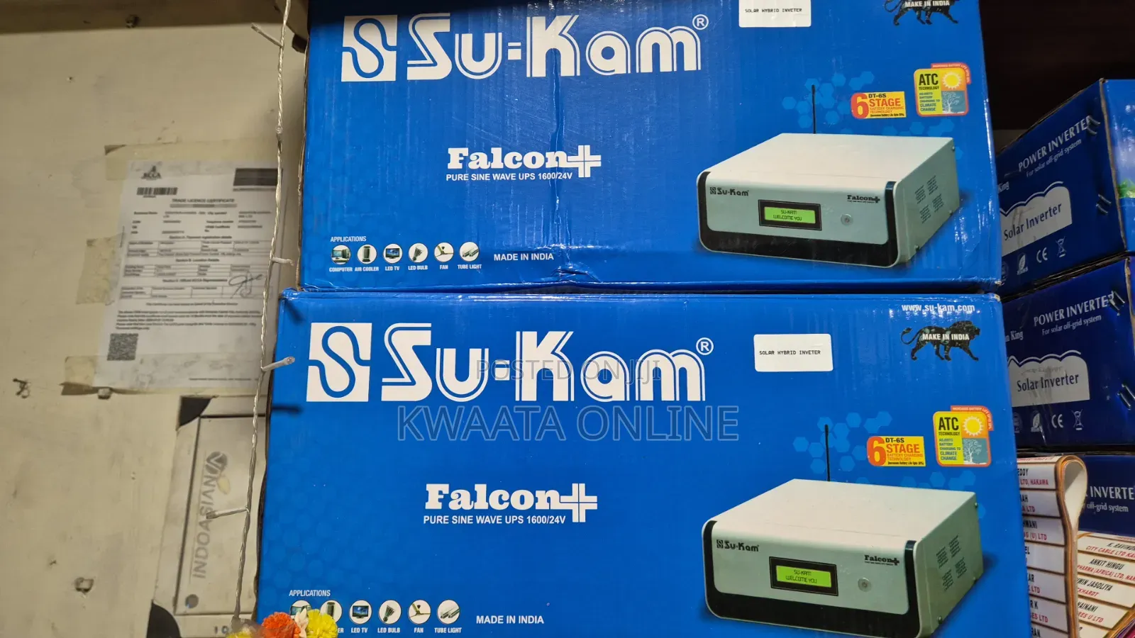 Su-Kam 1600va 24v Falcon+ Pure Sine Wave Ups Inverter; Digital Display