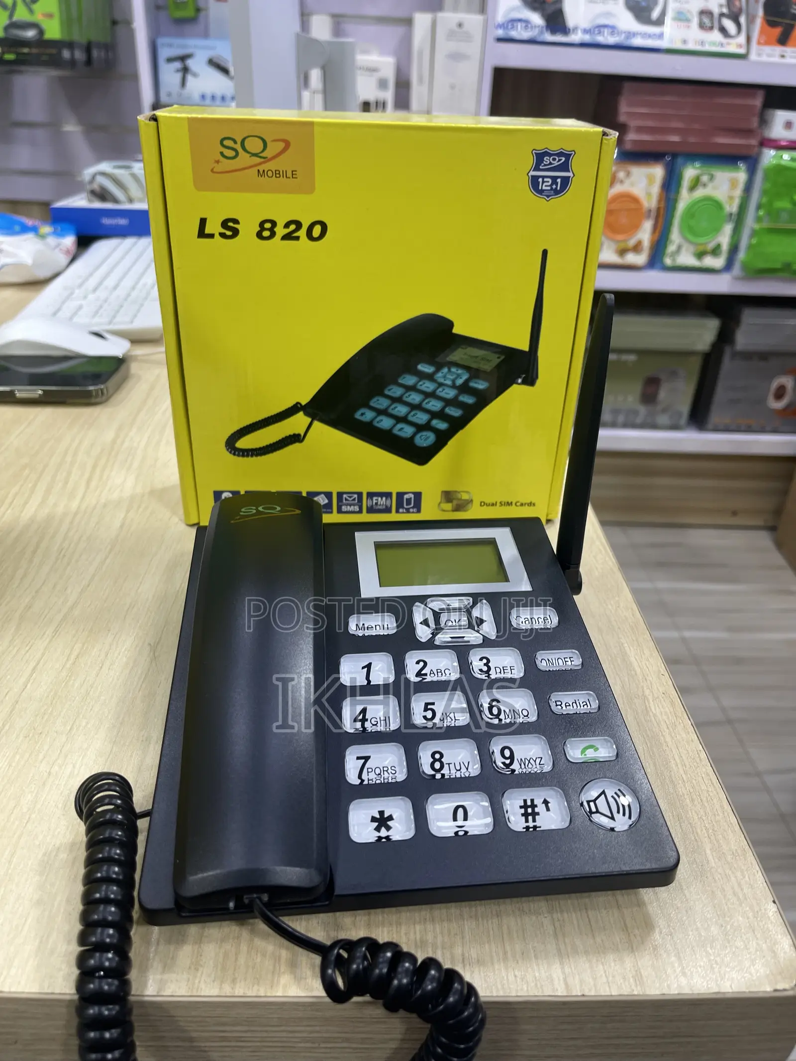 The Sq Ls-820 Is A Dual-sim, Fixed Wireless Gsm "Landline" Desk Phone.