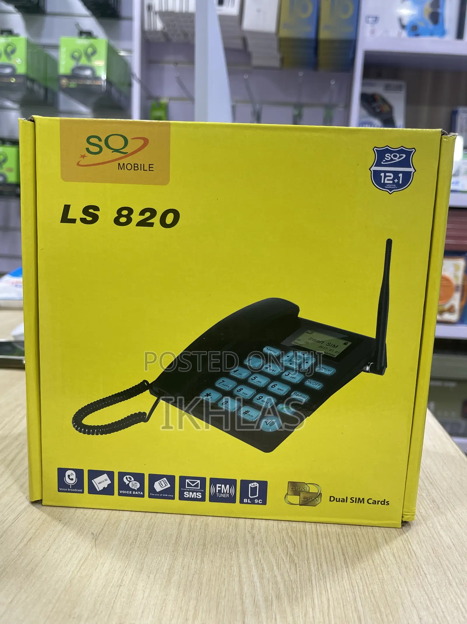 The Sq Ls-820 Is A Dual-sim, Fixed Wireless Gsm "Landline" Desk Phone.