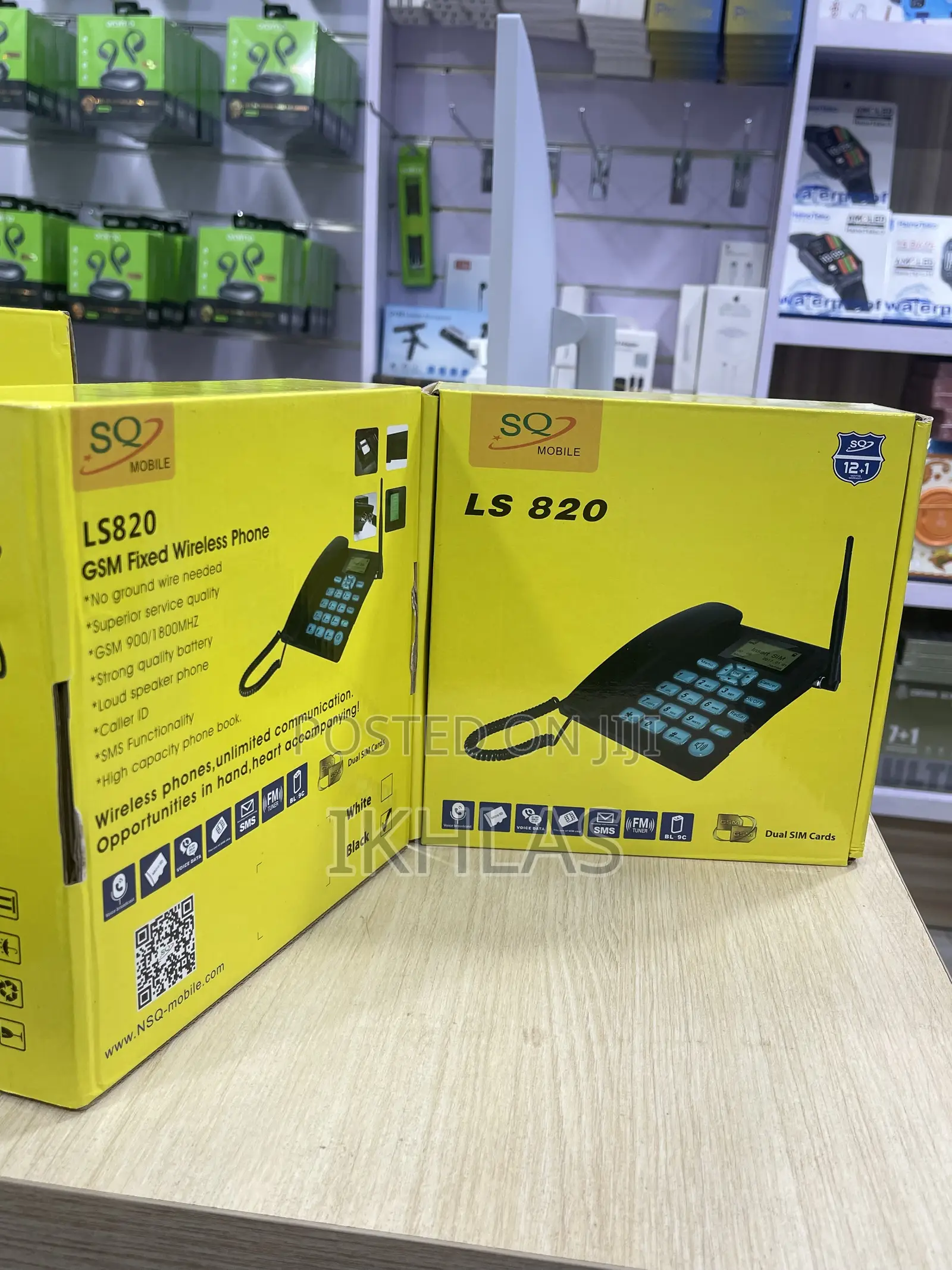 The Sq Ls-820 Is A Dual-sim, Fixed Wireless Gsm "Landline" Desk Phone.