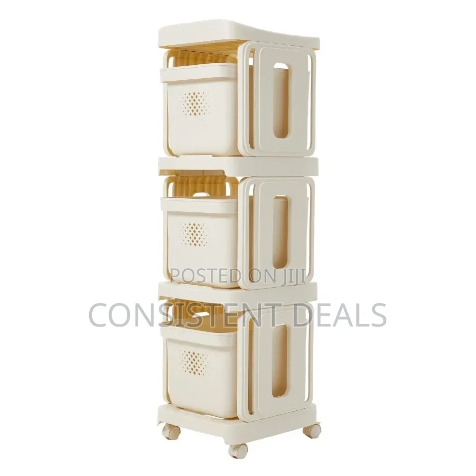 Large Vegetable Rack Fruit Storage Kitchen Utility Basket Trolley
