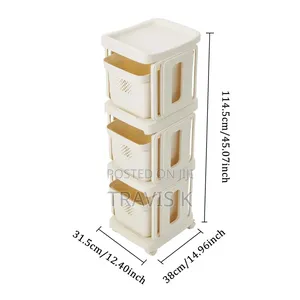 Vegetable Rack Fruit Storage Kitchen Utility Basket Trolley