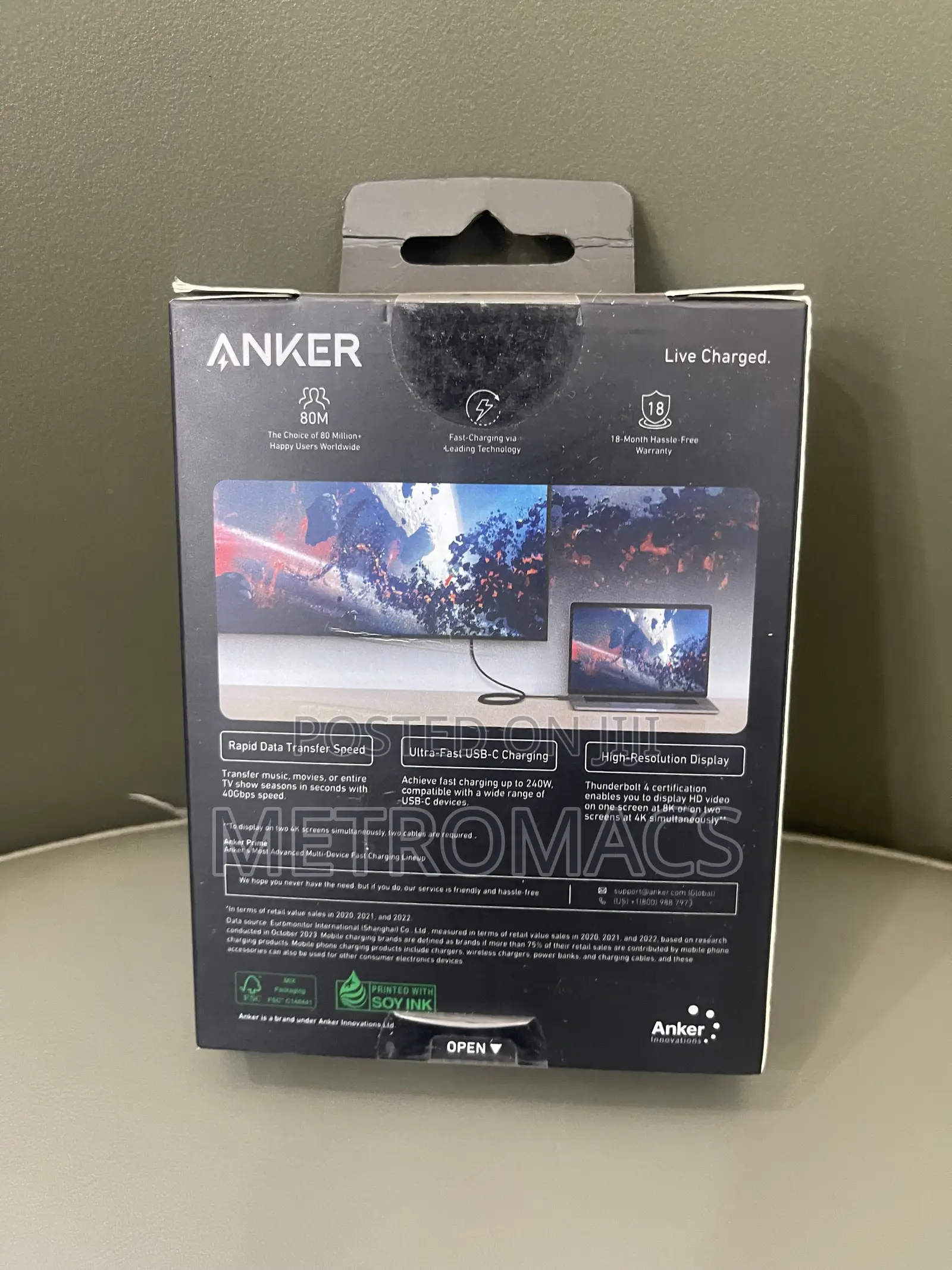 1 Meter Anker Prime Thunderbolt 4 Cable