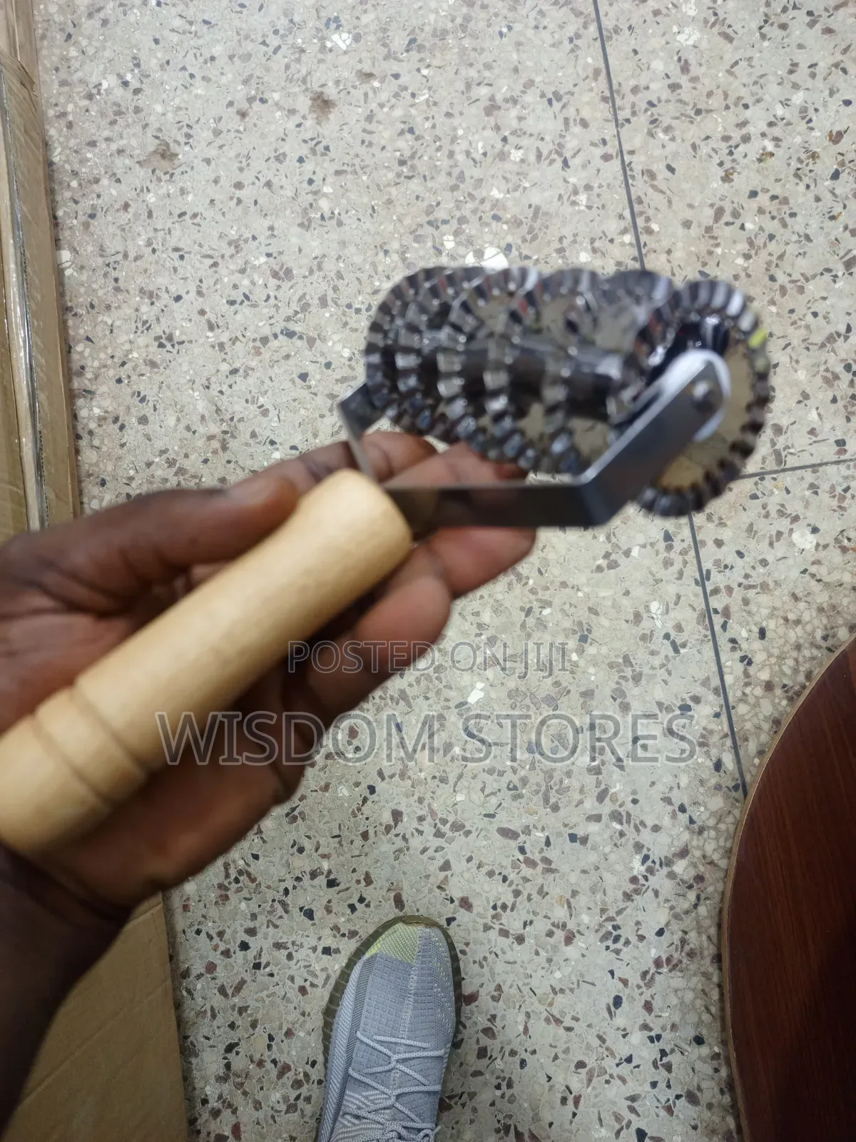 Pastry Wheel, Stainless Steel Lattice Roller Cutter With Wood Handle