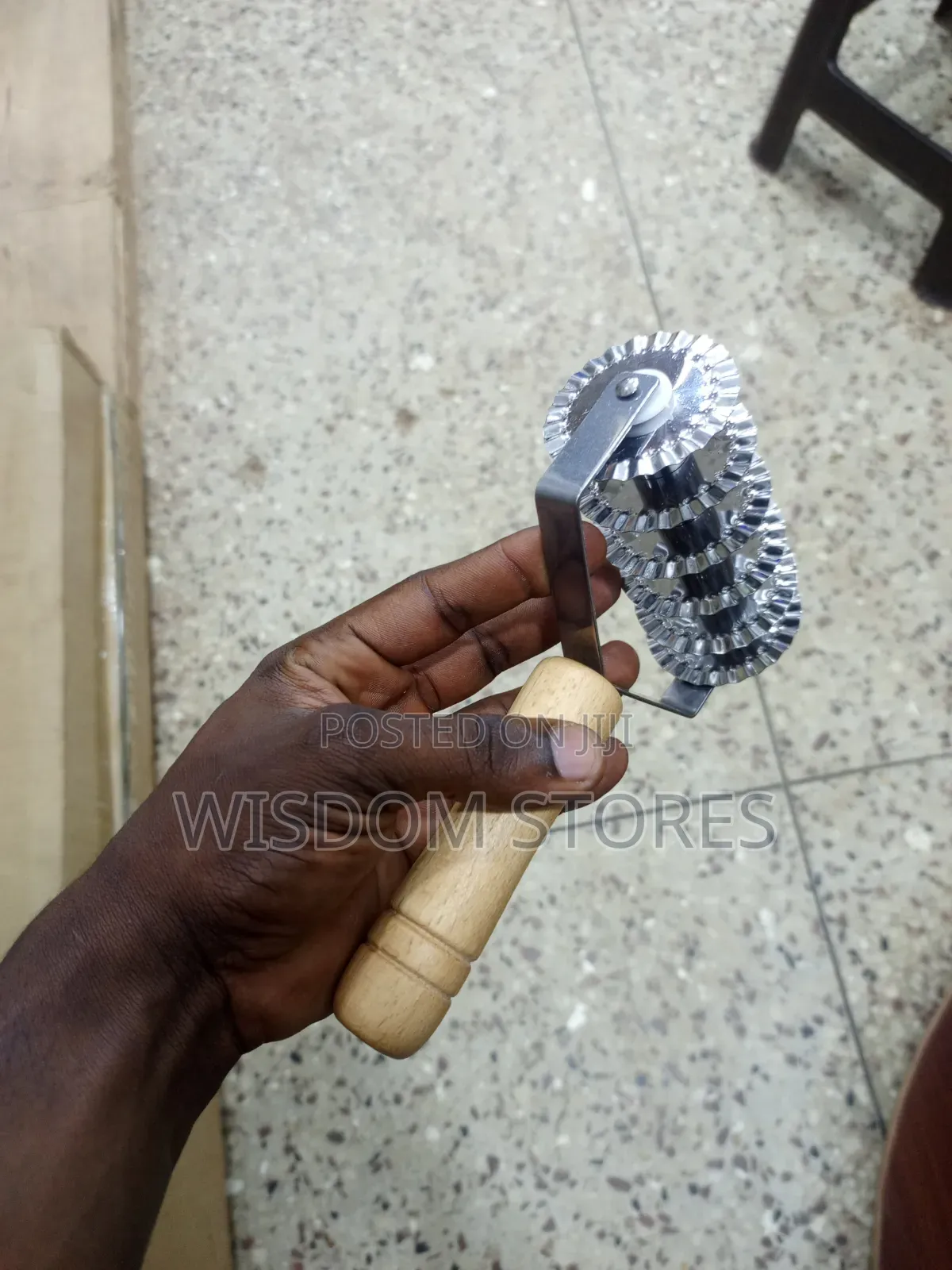 Pastry Wheel, Stainless Steel Lattice Roller Cutter With Wood Handle
