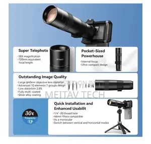 Apexel High Power 30x Hd Telephoto Lens