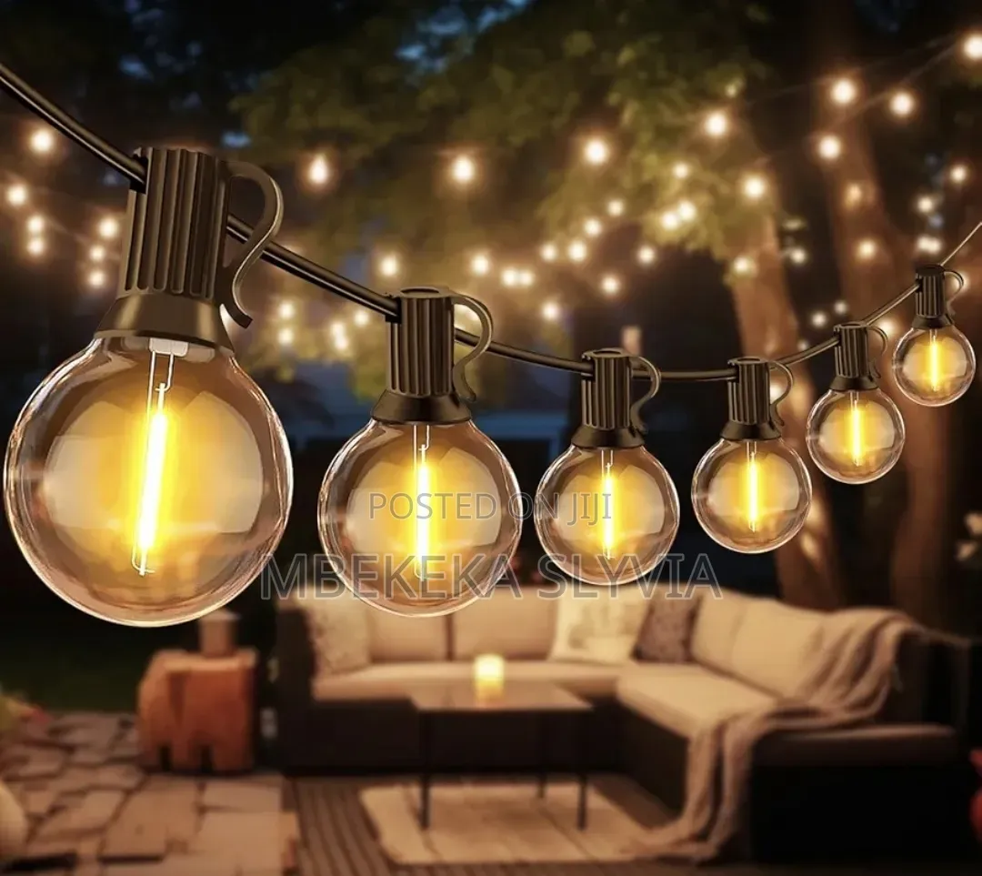 Outdoor Christmas Lights 10m-20bulbs Warm Yellow/ in and Outdoor Light