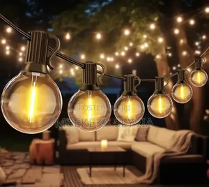 Outdoor Christmas Lights 10m-20bulbs Warm Yellow/ in and Outdoor Light