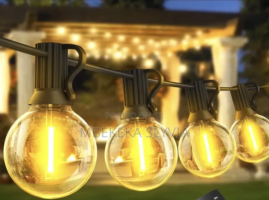 Outdoor Christmas Lights 10m-20bulbs Warm Yellow/ in and Outdoor Light