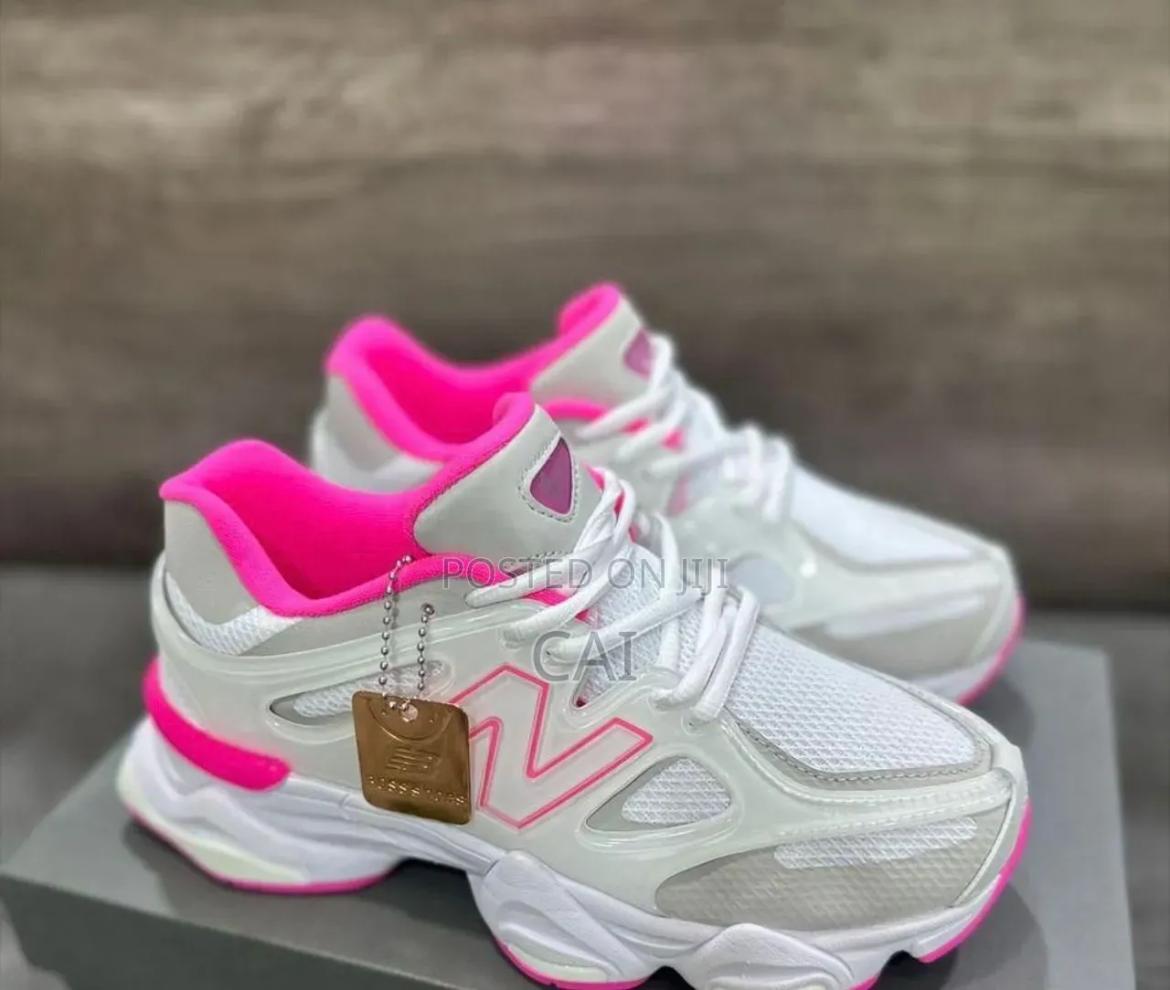 New Balance 9060 Sneakers. Hot Pink White