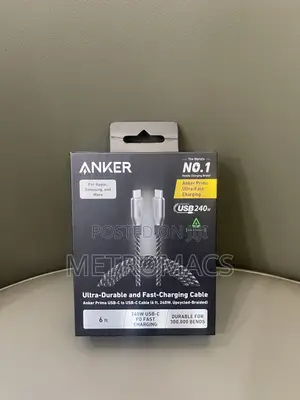 6 Meter Anker Prime Usb-C to Usb-C Cable (240w)