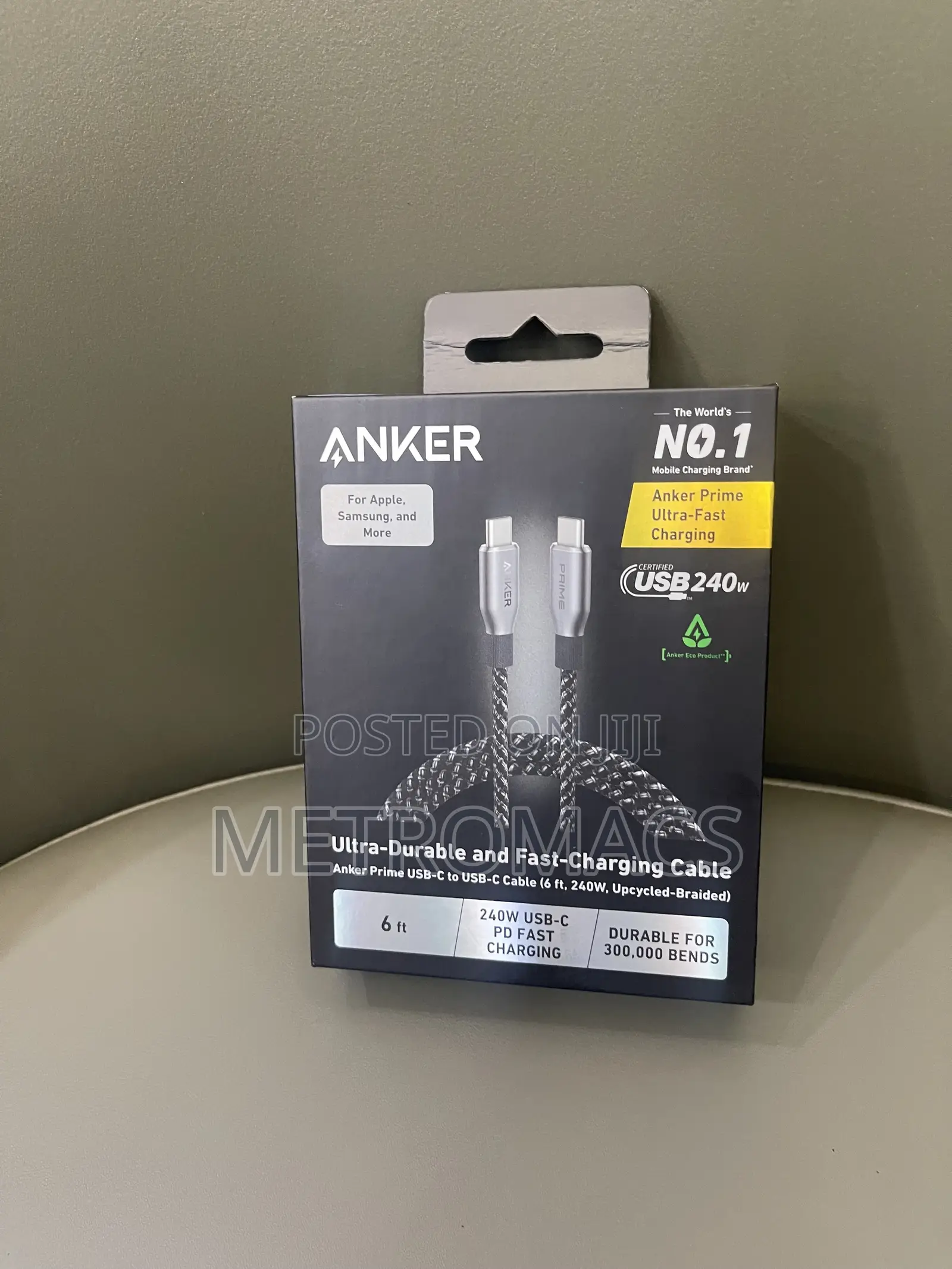 6 Meter Anker Prime Usb-C to Usb-C Cable (240w)