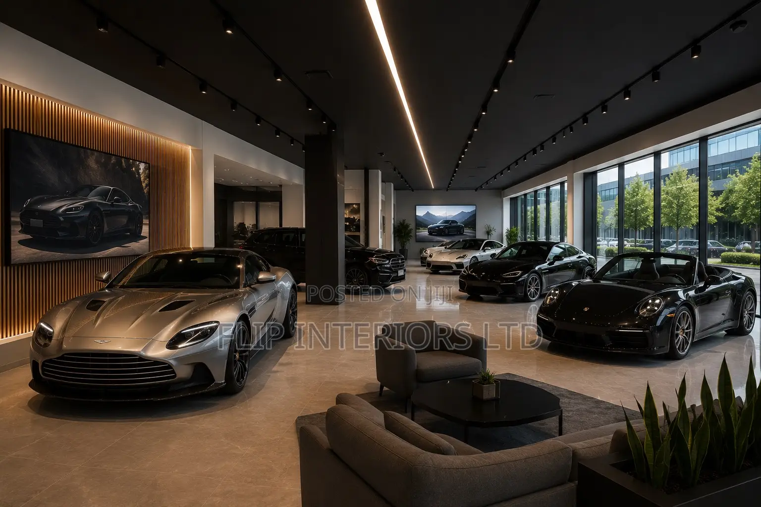 Modern Car Showroom Interior Design Solutions