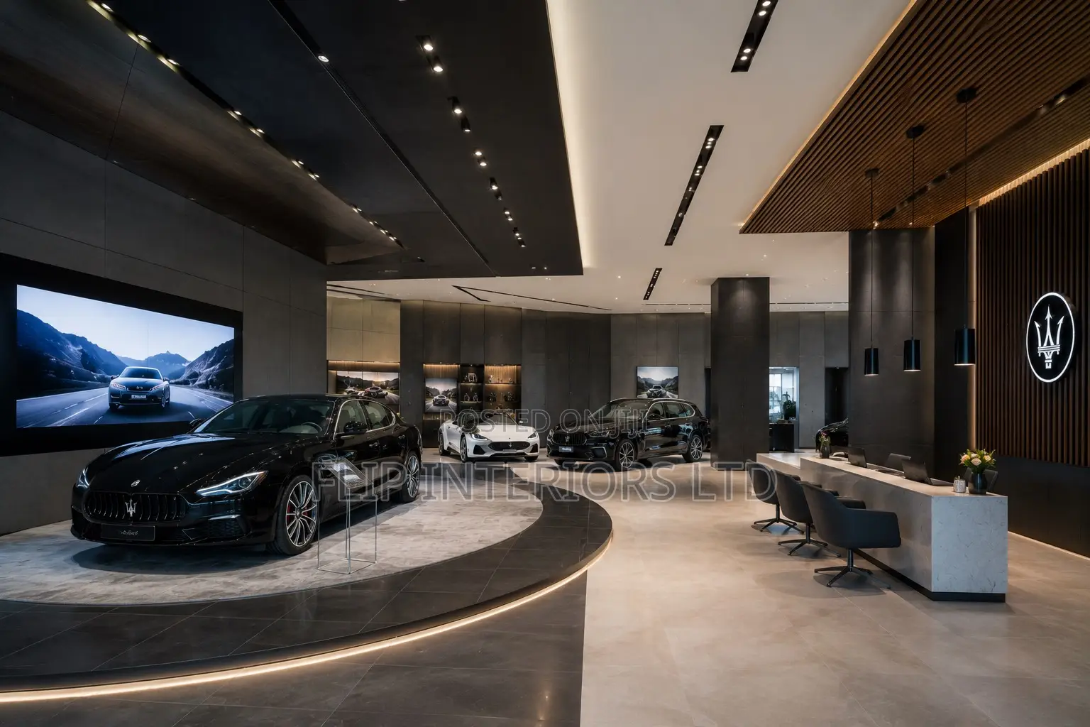 Stylish Vehicle Showroom Interior Enhancement Solutions