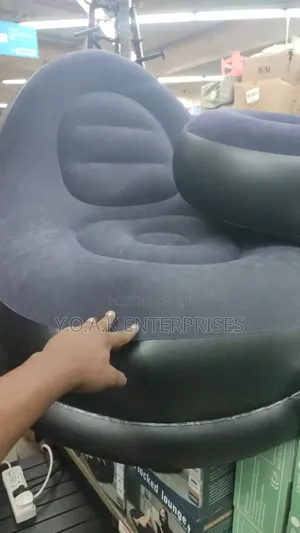 Inflatable Outdoor Chair Set With Electric Pump