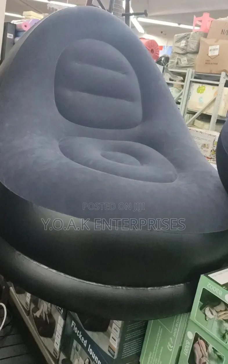 Inflatable Outdoor Chair Set With Electric Pump