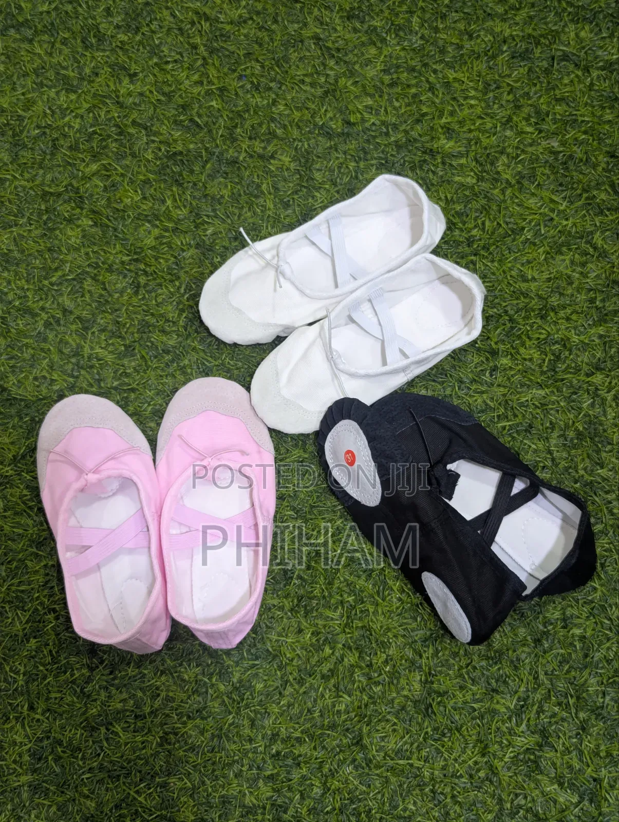 Kids Ballet Shoes in Black,Pink and White
