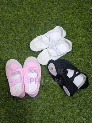 Kids Ballet Shoes in Black,Pink and White