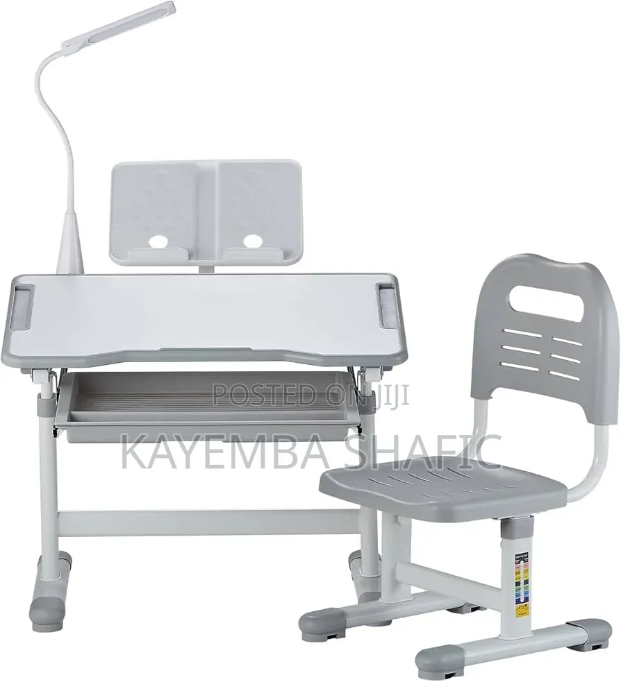 Height-adjustable Kids' Ergonomic Study Desk And Chair Set