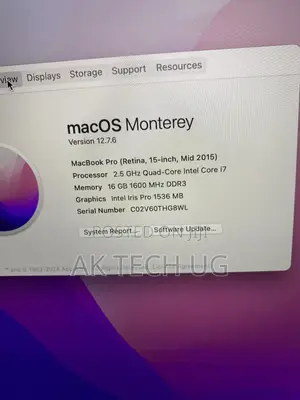 Laptop Apple MacBook 2015 16GB Intel Core i5 SSD 512GB