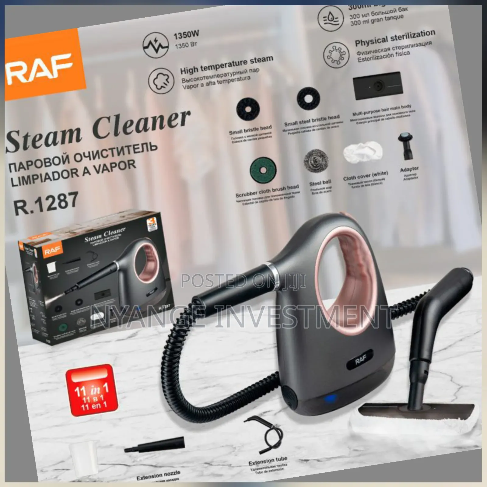 Raf R.1287 1350w Handheld Steam Cleaner Steam Cleaner