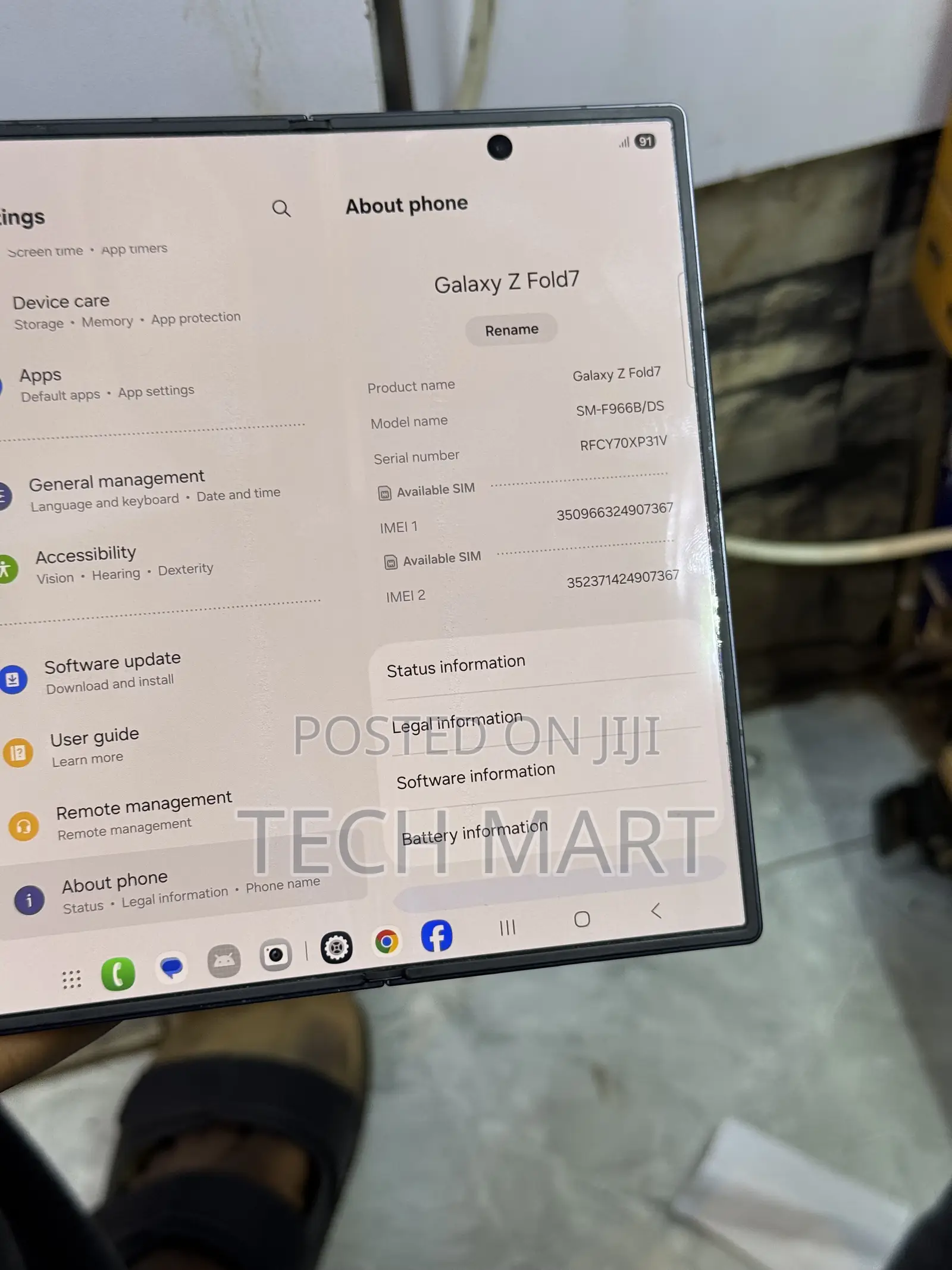Samsung Galaxy Z Fold7 512 GB Gray