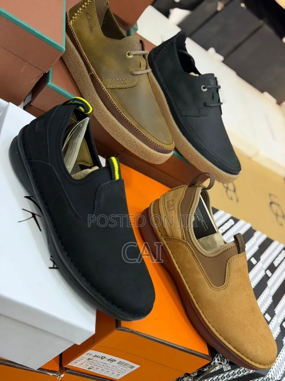 Caterpillar Slip-on Shoes. Premium Leather.