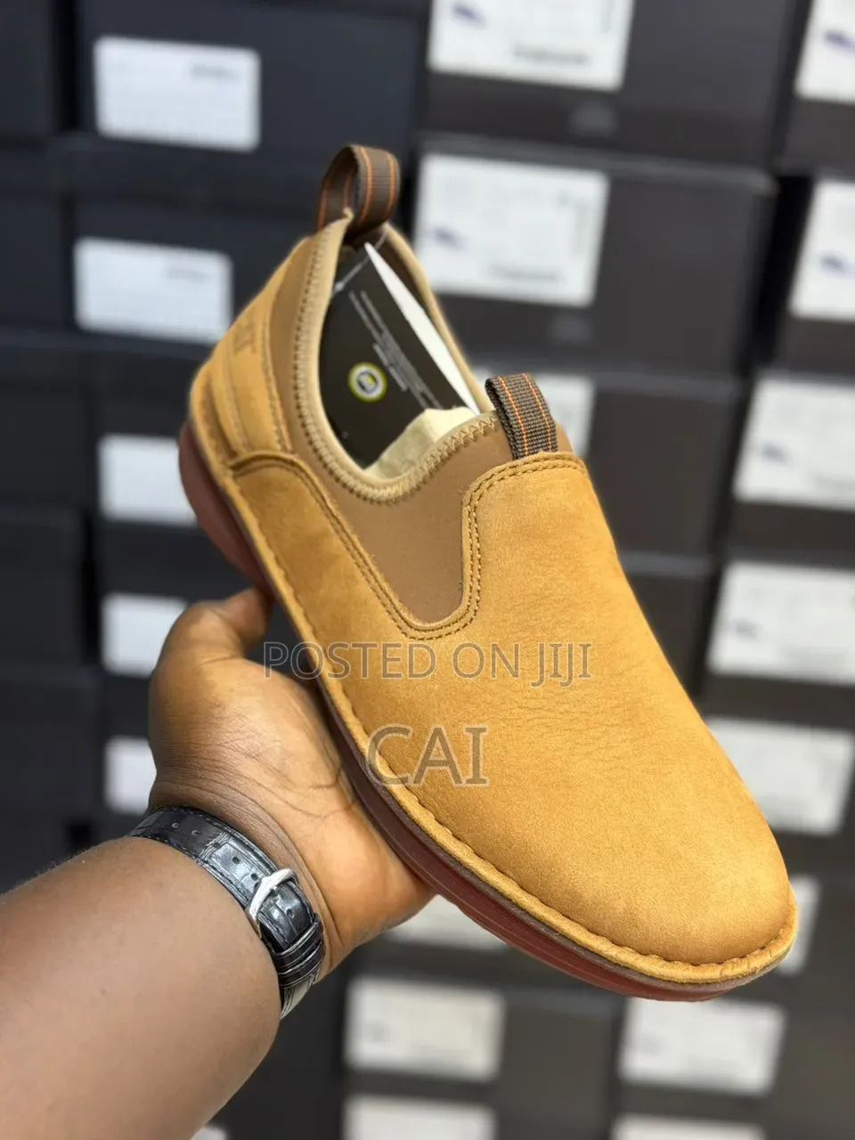 Caterpillar Slip-on Shoes. Premium Leather.