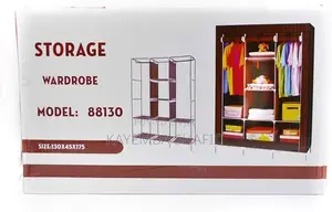 Portable Storage Wardrobe - Model 88130 (130x45x175 Cm)