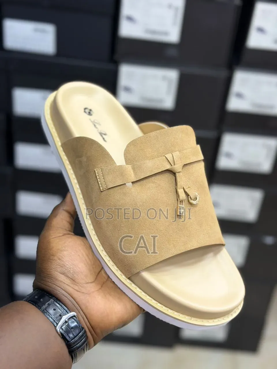 Loro Piana Suede Luxury Sandals