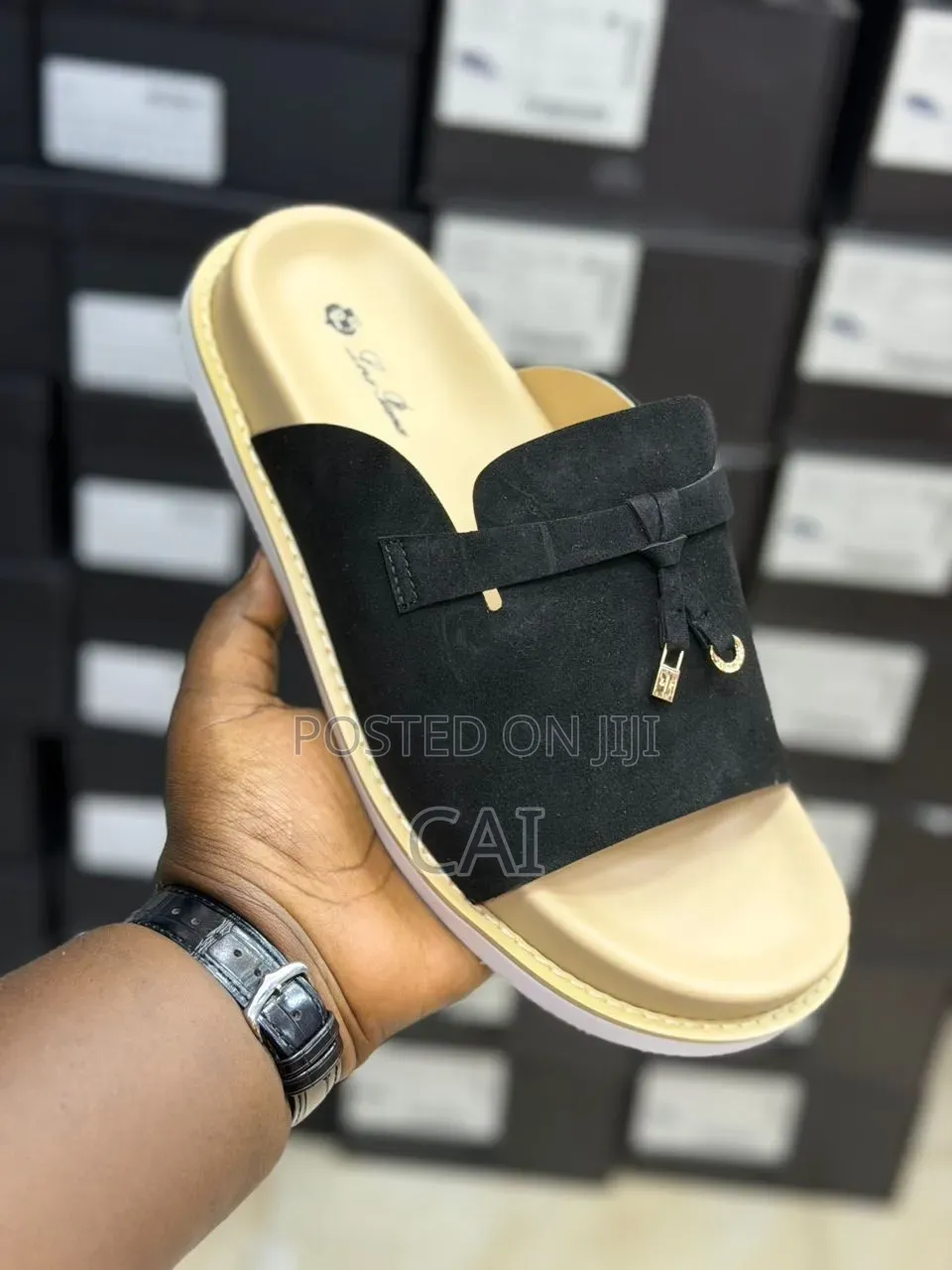 Loro Piana Suede Luxury Sandals