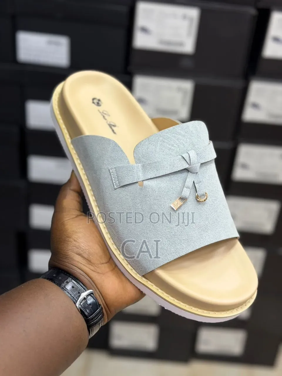 Loro Piana Suede Luxury Sandals