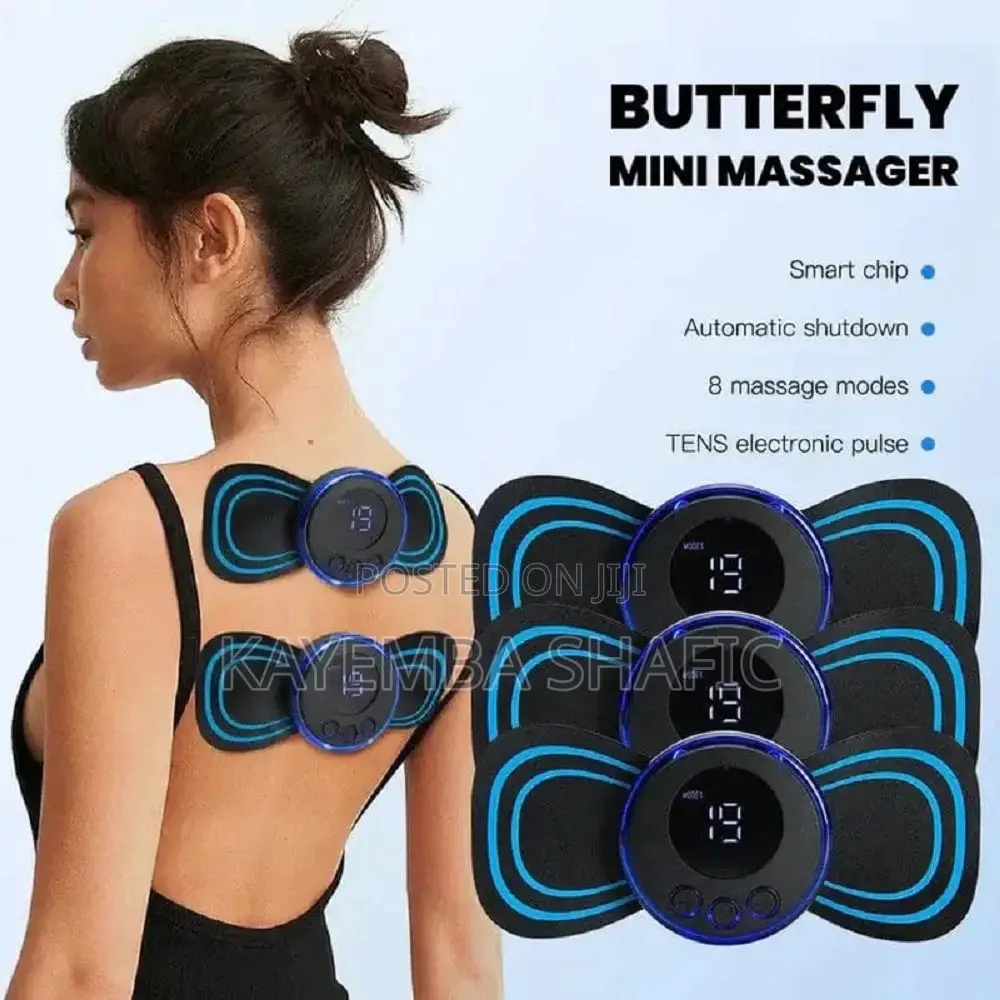 Portable Ems Mini Butterfly Body Massager For Pain Relief
