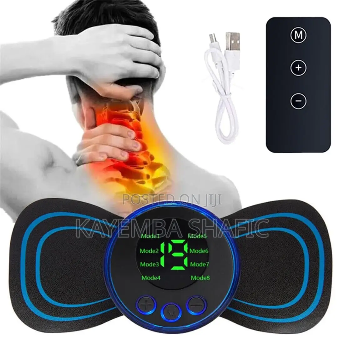 Portable Ems Mini Butterfly Body Massager For Pain Relief