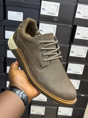 Caterpillar Brand Men's Casual Leather Lace-Up Shoes